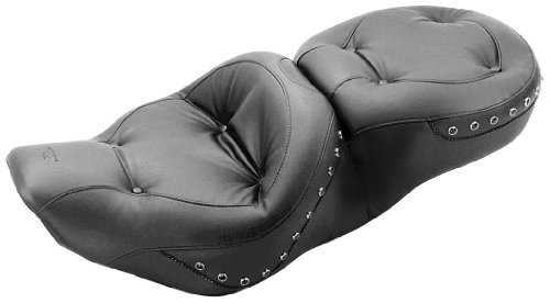 Mustang Regal Wide Touring One-Piece Seat - Studded (Black Studs) 75466 Complete Seats Mustang Motorcycle Seats 75466