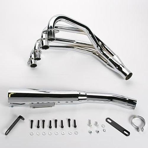 Mac 4-Into-1 Megaphone Complete System - Chrome , Color: Chrome 004-0401 Complete Systems MAC 0040401