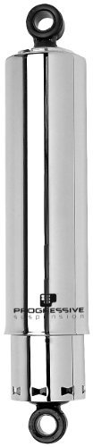 Progressive Suspension 412-4035C Chrome 12 Standard Replacement Rear Suspension Shock with Full Covers Body & Frame Parts Progressive Suspension 412-4035C