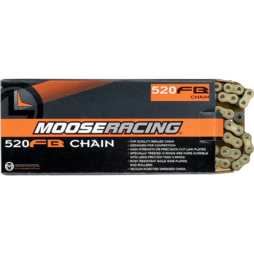 Moose Racing 520 FB O-Ring Chain - 116 Links , Chain Type: 520, Chain Length: 116, Color: Natural, Chain Application: Offroad 195FB116 Chains Moose Racing 195FB116