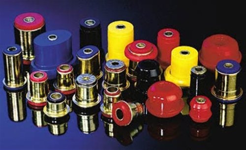 Energy Suspension 3.3108R Control Arms - Energy Suspension Front Control Arm Bushings Control Arm Bushings - Front - Upper - Lower - Polyurethane - Red - Chevy - Bel Air - Corvette - El Camino - Impala - Kit Bushing Kits Energy Suspension 3.3108R