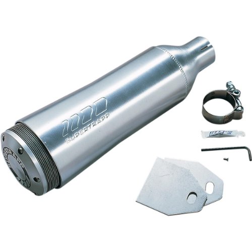 SuperTrapp Aluminum Universal Silencer - 2 1/2in. Inlet and 2 1/2in. Core , Material: Aluminum 422-25000 Mufflers Supertrapp 422-25000