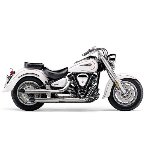 Cobra Boulevard Slashcut Slip On Mufflers for Yamaha Cruisers - Yamaha XV1600A Road Star 1999-2003 Complete Systems Cobra 2171SC
