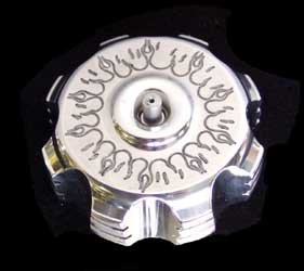 ModQuad Gas Cap with Breather Valve - Flames GC1-FR Gas Caps Modquad GC1-FR