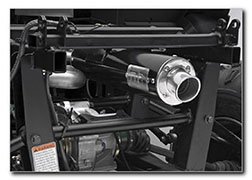 DG Performance 293-4180 - R.A.C.E. Slip-On with Spark Arrestor - Black Powder Coat fits Yamaha Raptor 700R (2006 - 2011) Mufflers DG Performance 293-4180