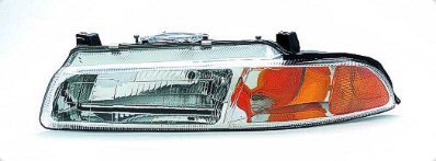 Get Crash Parts Ch2502110 Headlamp Assembly, Original Pattern, Driver's Side (Lines In Headlamp Surface) Headlight Assemblies CH2502110