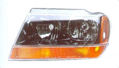 Get Crash Parts Ch2502121 Headlamp Assembly, Laredo/Sport Models, Driver's Side (To 1/2002 Production Date) Headlight Assemblies CH2502121