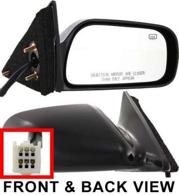 Kool Vue TY41ER Toyota Camry Passenger Side Power Heated Corner Mount Mirror Exterior Mirrors Kool Vue TY41ER