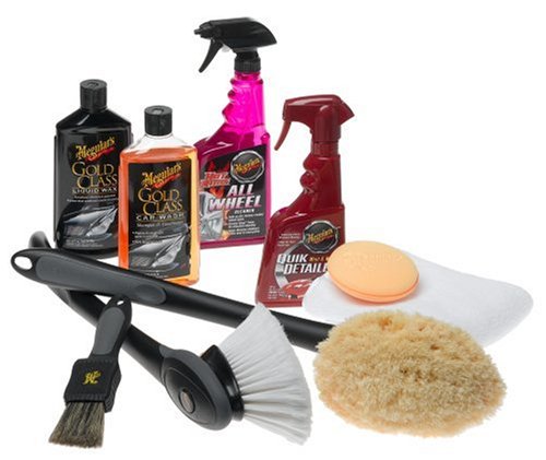Meguiar's 9-Piece Gold Class Cleaning and Brush Kit Polishing & Waxing Kits Meguiar's X9531
