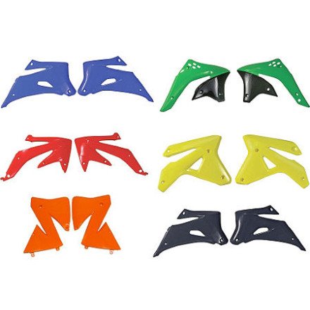 00-07 HONDA XR650R: UFO Radiator Shrouds - Red (RED) Radiators UFO 117129