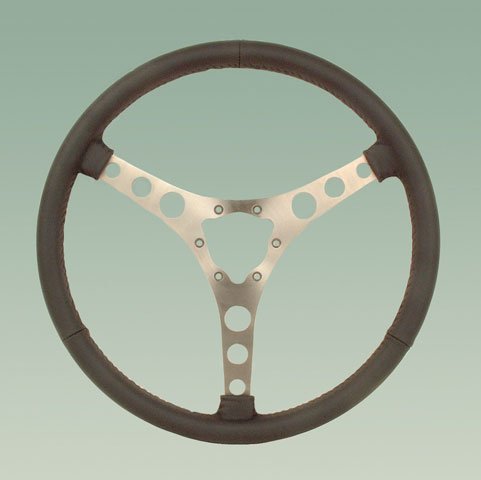 1961 Corvette Jewel Blue 15 Leather Wrapped Steering Wheel Steering System Corvette Central 56121915