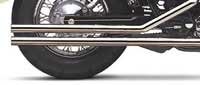 04-09 YAMAHA XVS11A: Cobra Lo-Boy Shotgun Exhaust Parts Continental 08-2967