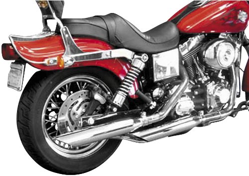 Cycle Shack 3in. Slip-On Mufflers - Slash Down - Chrome , Color: Chrome MHD-328 Mufflers Cycle Shack MHD-328