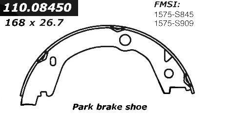 Centric Parts 111.08450 Brake Shoe Drum Brake Centric 11108450
