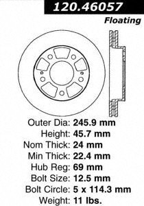 Rotors Centric 12046057