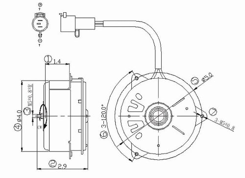 Fan Motors TYC 630870