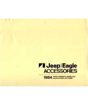 1984 AMC Eagle Jeep Accessories Sales Brochure Literature Book Advertisement Software AMC 9048N