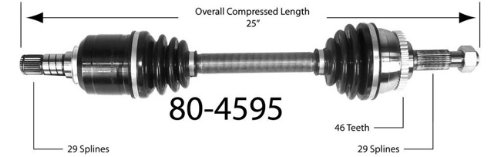 Half-Shaft Assemblies Empi 80-4595