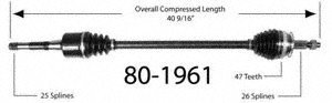 Half-Shaft Assemblies Empi 80-1961