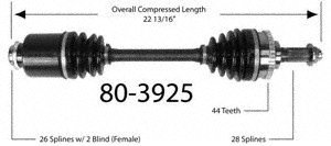 Half-Shaft Assemblies Empi 80-3925