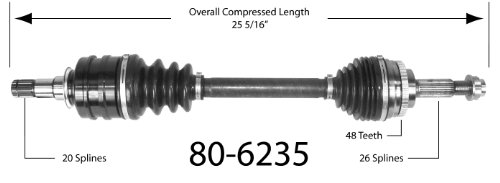 Half-Shaft Assemblies Empi 80-6235