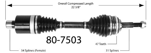 Half-Shaft Assemblies Empi 80-7503