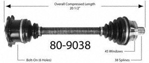 Half-Shaft Assemblies Empi 80-9038