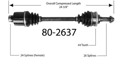 Half-Shaft Assemblies Empi 80-2637