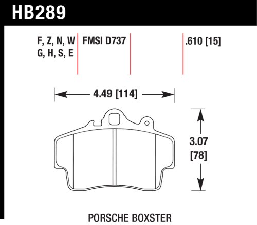 Brake Pads Hawk HB289Z610