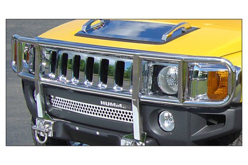 RealWheels Standard Brush Guard without Inserts - Stainless, for the 2007 Hummer H3 Grille & Brush Guards Real Wheels 3O3H70--3010A-1-003WR--VUSSWR
