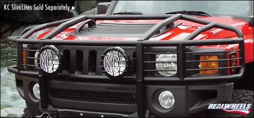 RealWheels SS Over-The-Hood, Wrap Around Brush Guard - With Inserts, for the 2006 Hummer H3 Grille & Brush Guards Real Wheels 3O3H60--3010A-2-403WR--VUSSWR