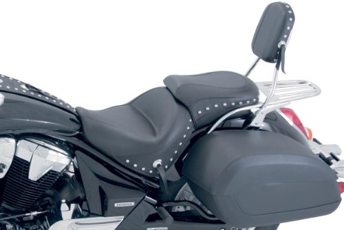 Mustang Wide Touring Two-Piece Seat - Studded 76520 Motors Mustang 76520