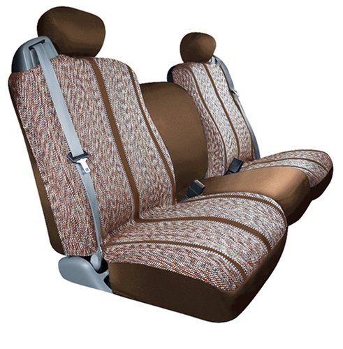 Saddleman Custom Fit Rear Bench / Backrest Seat Cover - Saddle Blanket Fabric (Brown) Accessories Automotive Innovations S 029148-02