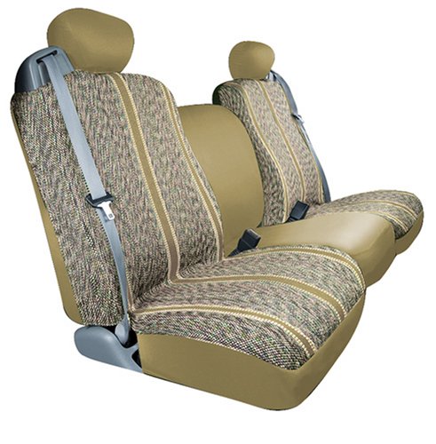 Saddleman Custom Fit Rear Bench / Backrest Seat Cover - Saddle Blanket Fabric (Tan) Accessories Automotive Innovations S 029279-09