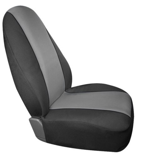Saddleman Custom Fit Rear Bench / Backrest Seat Cover - Neoprene Fabric (Black/Gray) Accessories Automotive Innovations S 199271-14