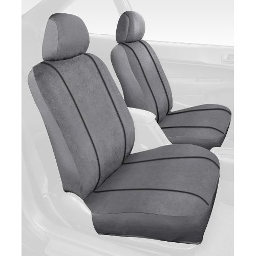 Saddleman Custom Fit Middle Bucket Seat Covers - MicroSuede Fabric (Gray) Accessories Automotive Innovations S 219096-14