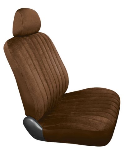 Saddleman S 219200-02 Custom Made Front Bench / Backrest Seat Cover - Microsuede Fabric, Brown Accessories Automotive Innovations S 219200-02
