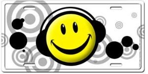 Smily face License Plate I am cool Frames Coolart License Plates fun008