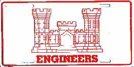 US Army Corps of Engineers License Plate Covers PriorService.com 9M35