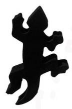 Antenna Toppers Red Rocket rregeckosilhouette