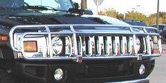 AutoXtreme 1-Pc Double Tier Grille Guard - Stainless, for the 2006 Hummer H2 SUT Grille & Brush Guards AutoXtreme 2AH2H60--X-B105-RG--KCURTTXA