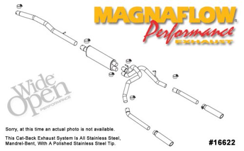 MagnaFlow Cat-Back Exhaust System, for the 2005 Dodge Dakota Cat-Back Systems Magnaflow 1AD2D50--22661--KCURTFGM