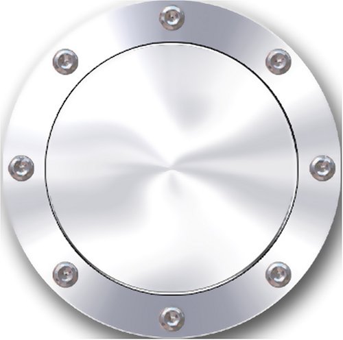 CSI C4099 Chrome Aluminum Fuel Door 2002-2008 Dodge Ram 1500, 2003-2008 Ram 2500/3500 Fuel System CSI C4099