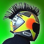 Helmets ShubanditLLC Black Mohawk Black Mohawk