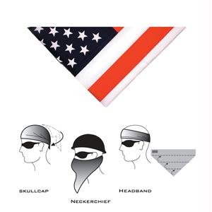 Zan Headgear 3 In 1 Headband - USA Flag , Size: OSFM BV004 Headbands Zanheadgear BV004