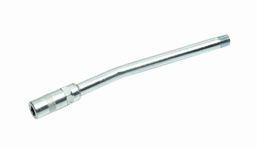 Lumax LX-1433 Silver 6 Long 1/8 NPT x 3/8-32 UNEF Grease Gun Extension Pipe for 360 Degree Continuous Cycle Air Operated Grease Gun Grease Guns Lumax LX1433