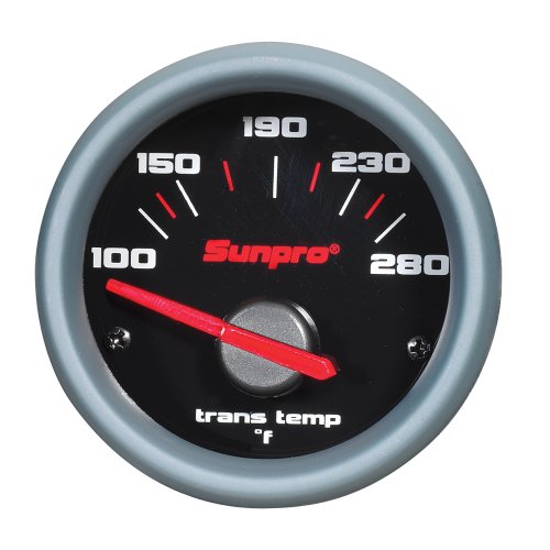 Sunpro CP7003 Sport ST 2 Electrical Transmission Temperature Gauge Kit Transmission Temperature Actron CP7003