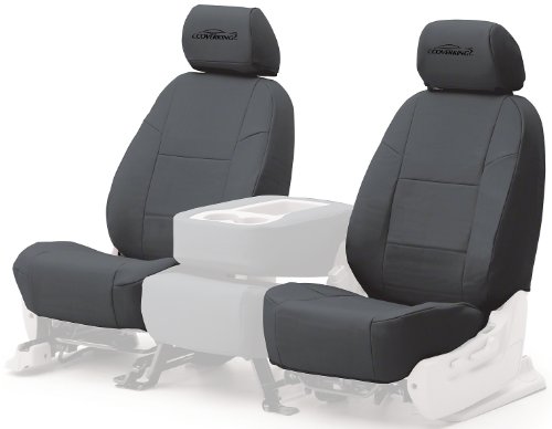 Coverking Custom Fit Front 50/50 Bucket Seat Cover for Select Mercedes-Benz S-Class Models - Genuine Leather (Gray) Accessories Coverking CSC1L3MD7035