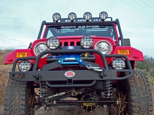 Body Armor TJ-3101 Elevated Winch Plate Winch Accessories Body Armor TJ-3101