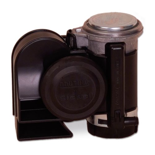 Stebel Nautilus Compact Motorcycle Air Horn - Loud - Black Electrical Flosser 11690001